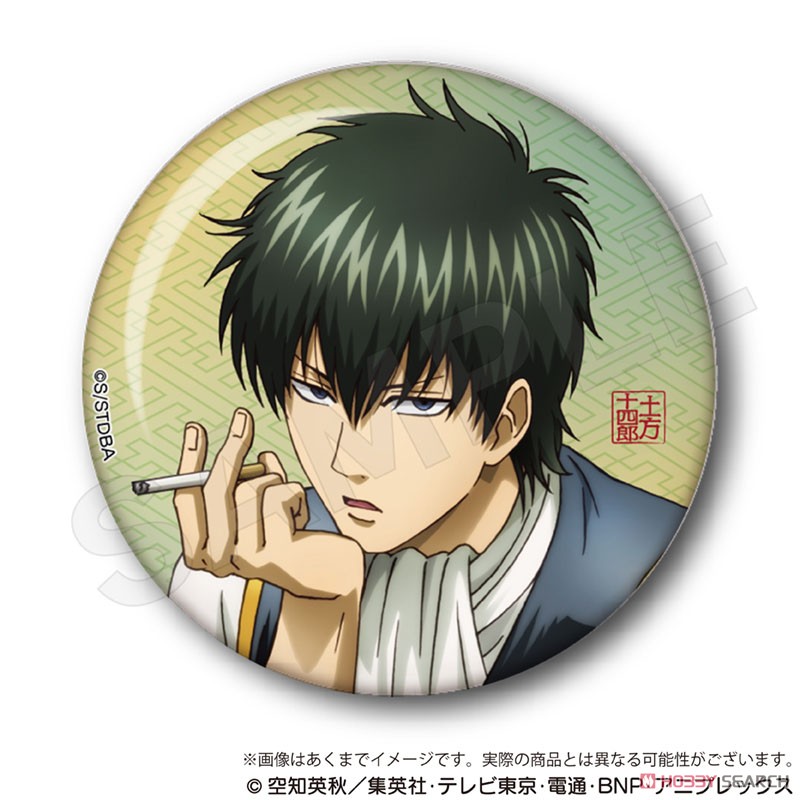 銀魂 坂田銀時 アドアーズ ジャンプ50周年 スクエア缶バッジ ジャンプ