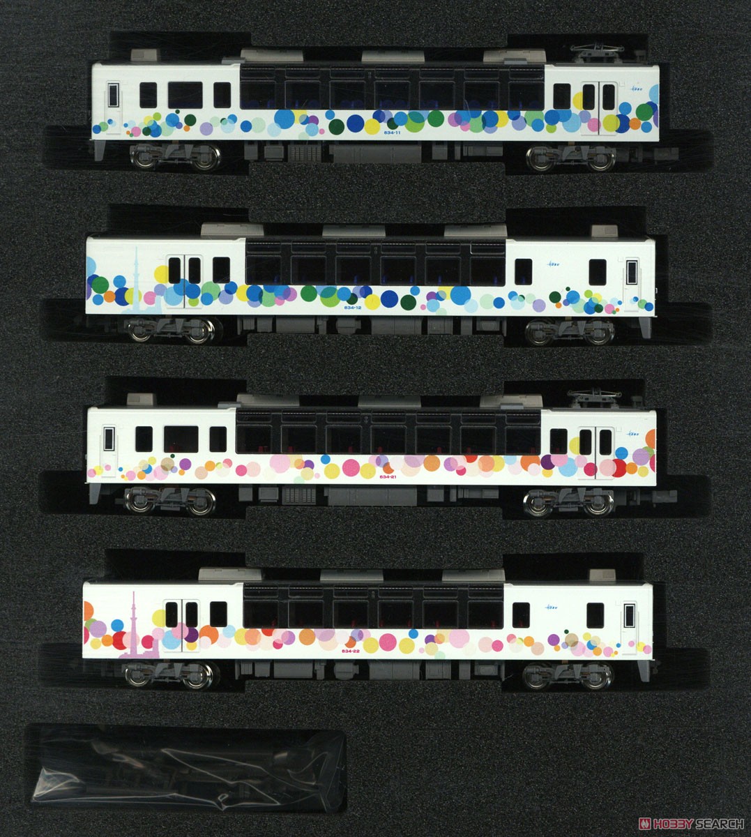 東武 634型 (スカイツリートレイン・ロゴマーク無し) 4両編成セット