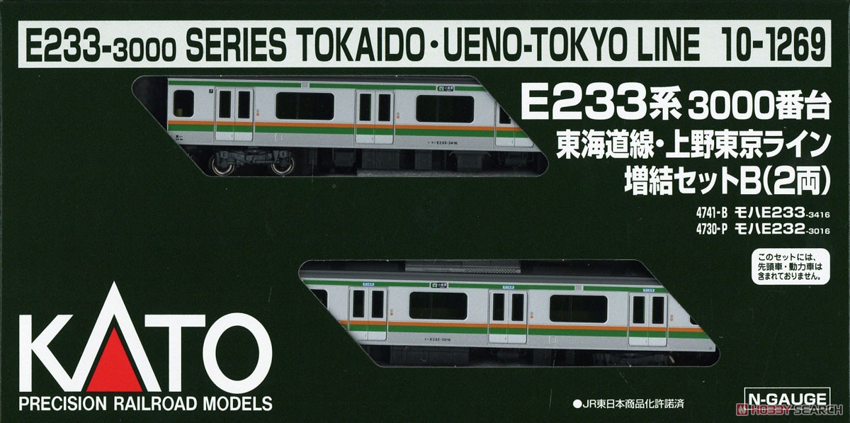 E233系3000番台 東海道線・上野東京ライン 増結セットB(2両) (増結・2
