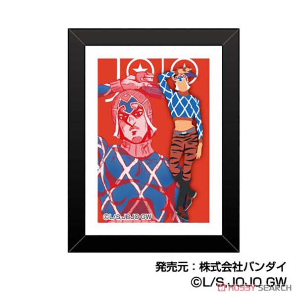 ジョジョの奇妙な冒険 キスミント懸賞品 アートカード額装 a3 イラスト漫画