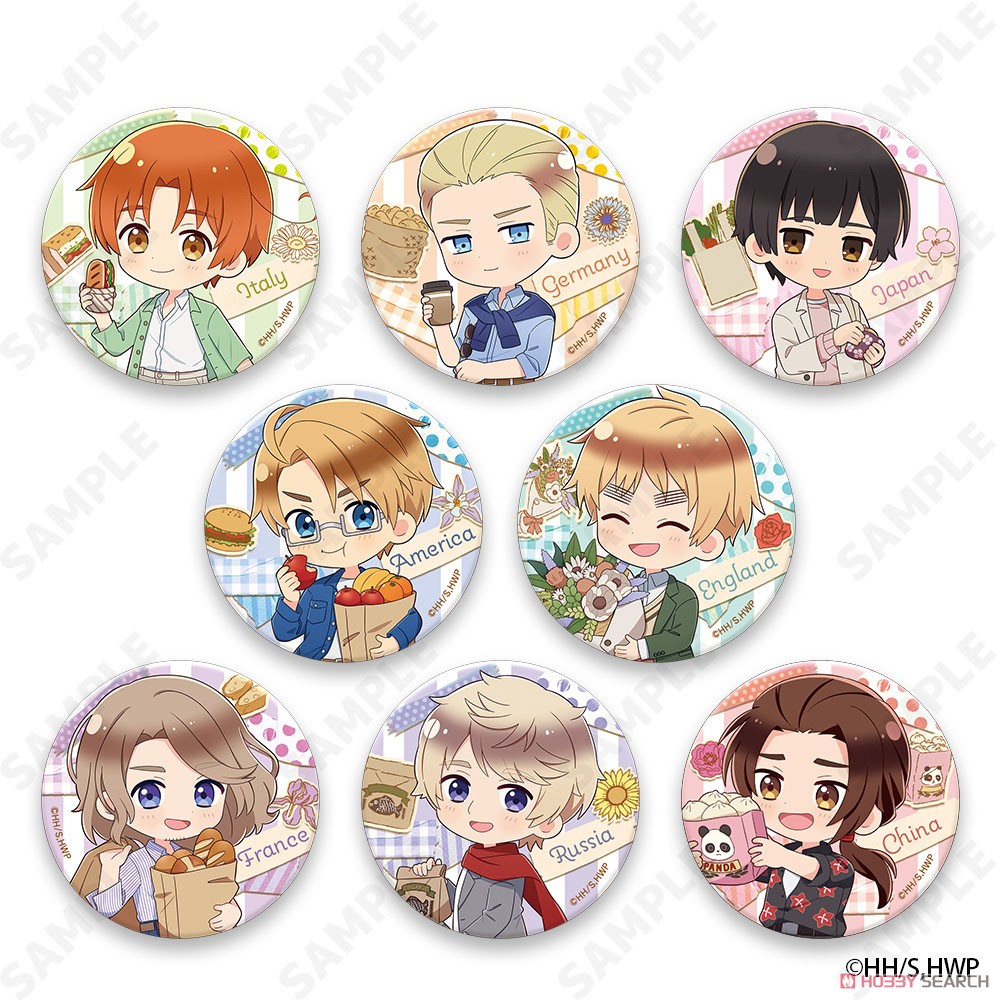 アニメ「ヘタリア World☆Stars」 トレーディング缶バッジ ～Holiday