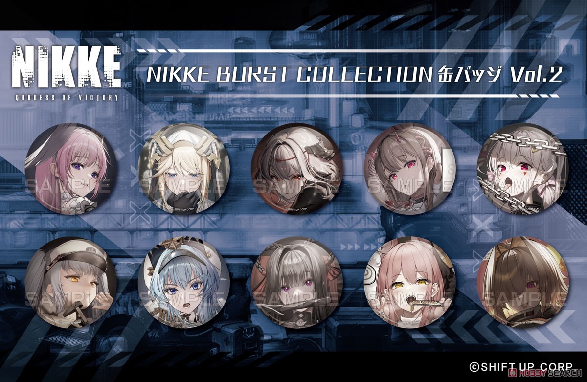勝利の女神：NIKKE BURST COLLECTION缶バッジ Vol.2 (10個セット