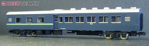 オロハネ10 (青15号・淡緑帯) (ハネ側非冷房) (塗装済み完成品) (鉄道