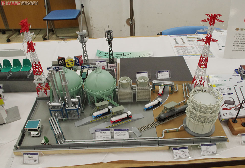 情景ジオラマコンビナート工場 鉄道模型 Nゲージ コンビナート工場