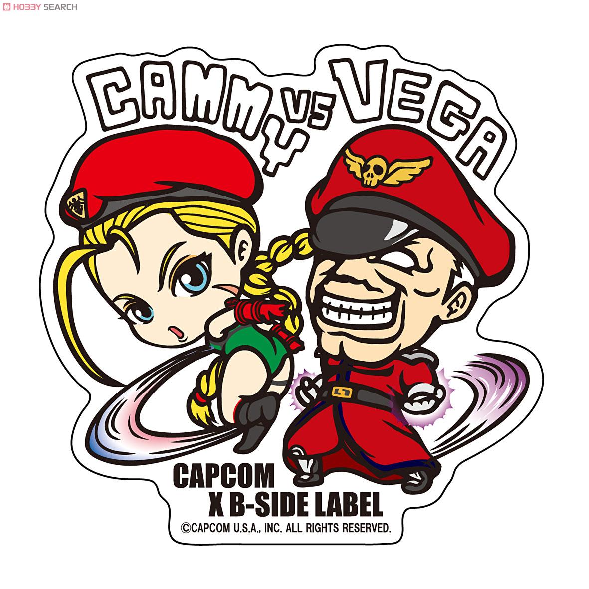 CAPCOM×B-SIDE LABEL ステッカーL Street Fighter Cammy Vega