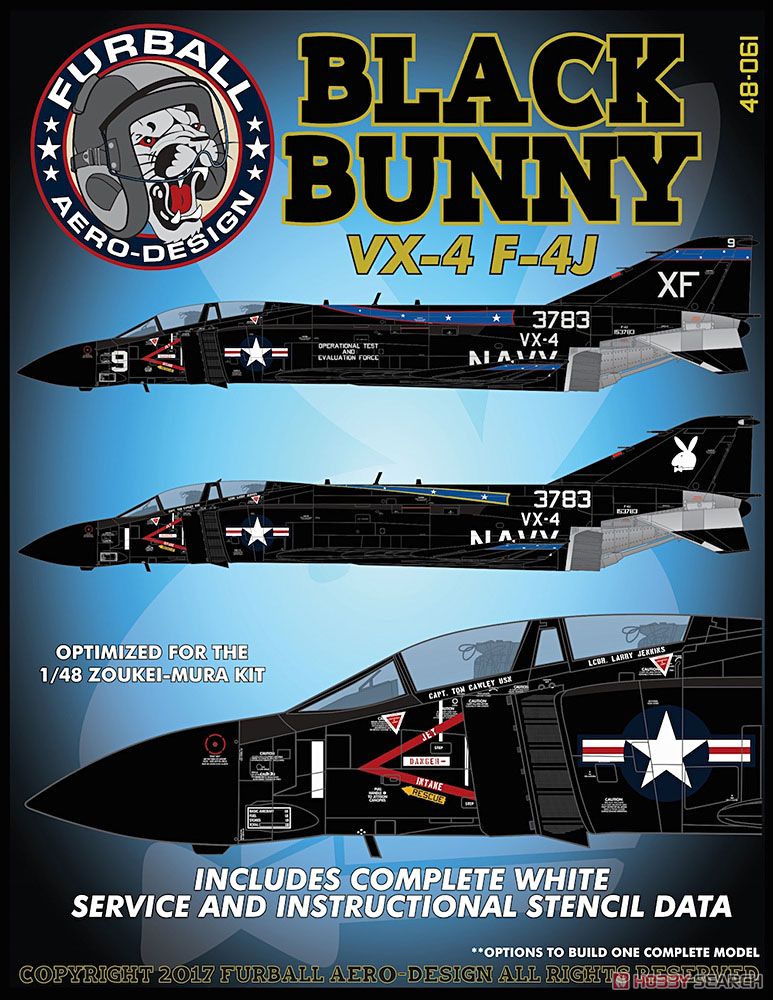 F-4J `VX-4 Black Bunny` (Decal) - HobbySearch Military Model Store
