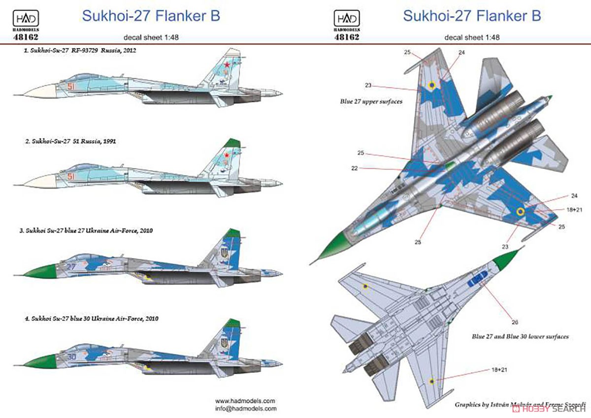 アシェット エアファイター ロシア空軍 Su-27 フランカー 1/100 エア