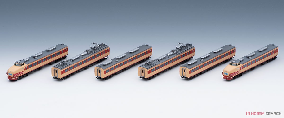 国鉄 485系 特急電車 (ひたち) 基本セット (基本・6両セット) (鉄道
