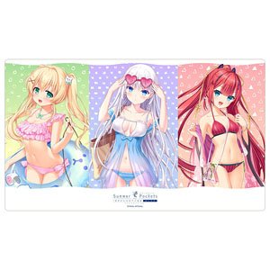 Summer Pockets REFLECTION BLUE] ラバーマット (しろは＆紬＆識/水着