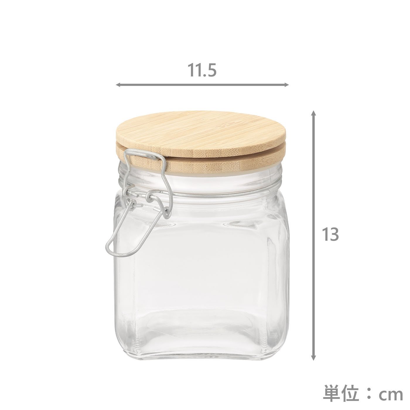 木蓋ガラスキャニスターS(容量:約700ml) | TWO-ONE STYLEネット