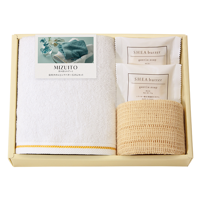 MIZUITO 澄みわたるみずいと 泉州 ハンドタオル・綿ボディタオル
