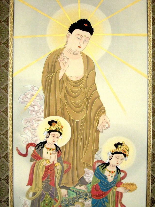 阿弥陀三尊佛 純金 掛軸 阿弥陀三尊佛 純金 掛軸 阿弥陀三尊佛 純金