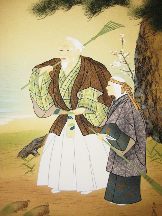 掛け軸 高砂◇大野文亀（真作・新品）