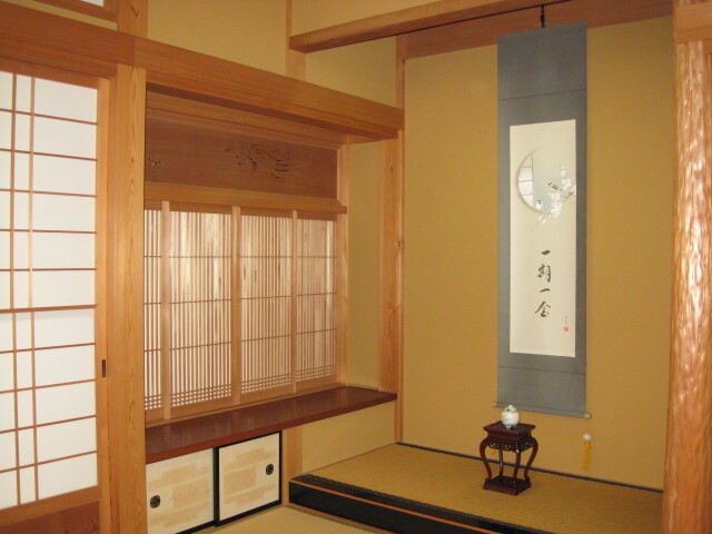 掛け軸 桜に雀一期一会◇木村亮平（真作・新品）