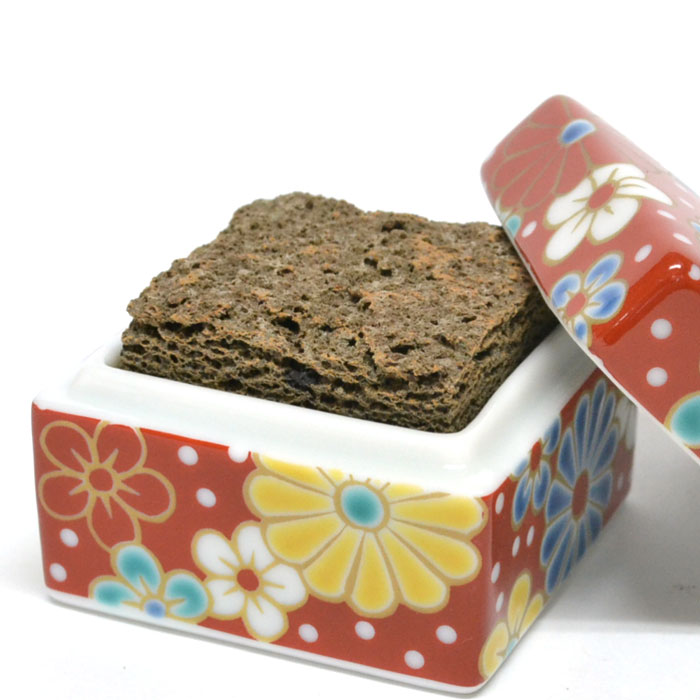 江戸後期 青九谷 特大沈香壷 木箱付 高さ約45㎝ 東Y7-1209☆2Fタルサ