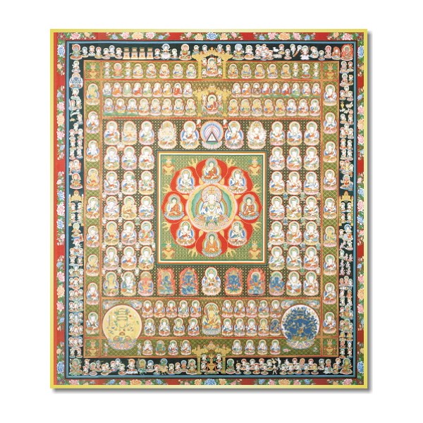仏画色紙 胎蔵界曼荼羅 - 香老舗 高野山大師堂