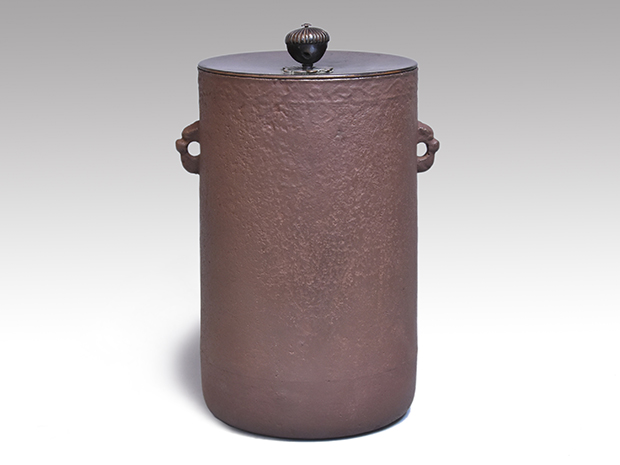 筒形釜 大西浄久（作) 名越彌五郎（昌次)箱書 | 古美術ささき