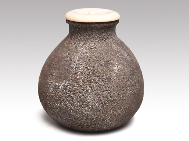 茶道具 茶碗 備前焼 山下 譲治作 共箱 栞付 N290CW