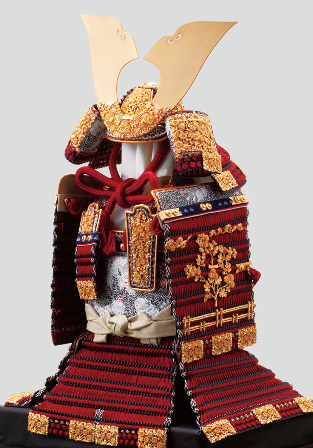 五月人形 5月人形 鎧 鎧兜 手作り 初節句 織田信長 マント付 鎧兜甲冑