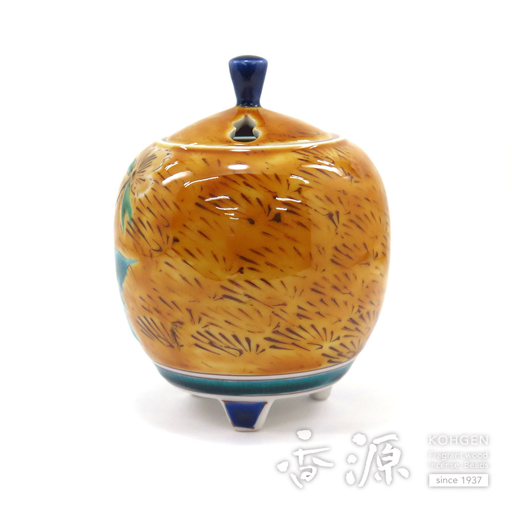 九谷焼 香炉 牡丹［松浦慎弥］ 限定品の通販 - お香専門店香源