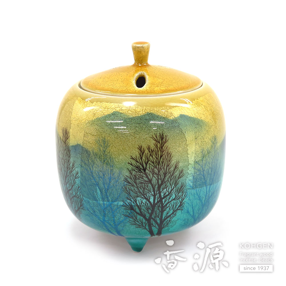 Kutani焼き 雉子 香炉 九谷 陶仙 元箱入 九谷焼高級ギフト ご贈答品