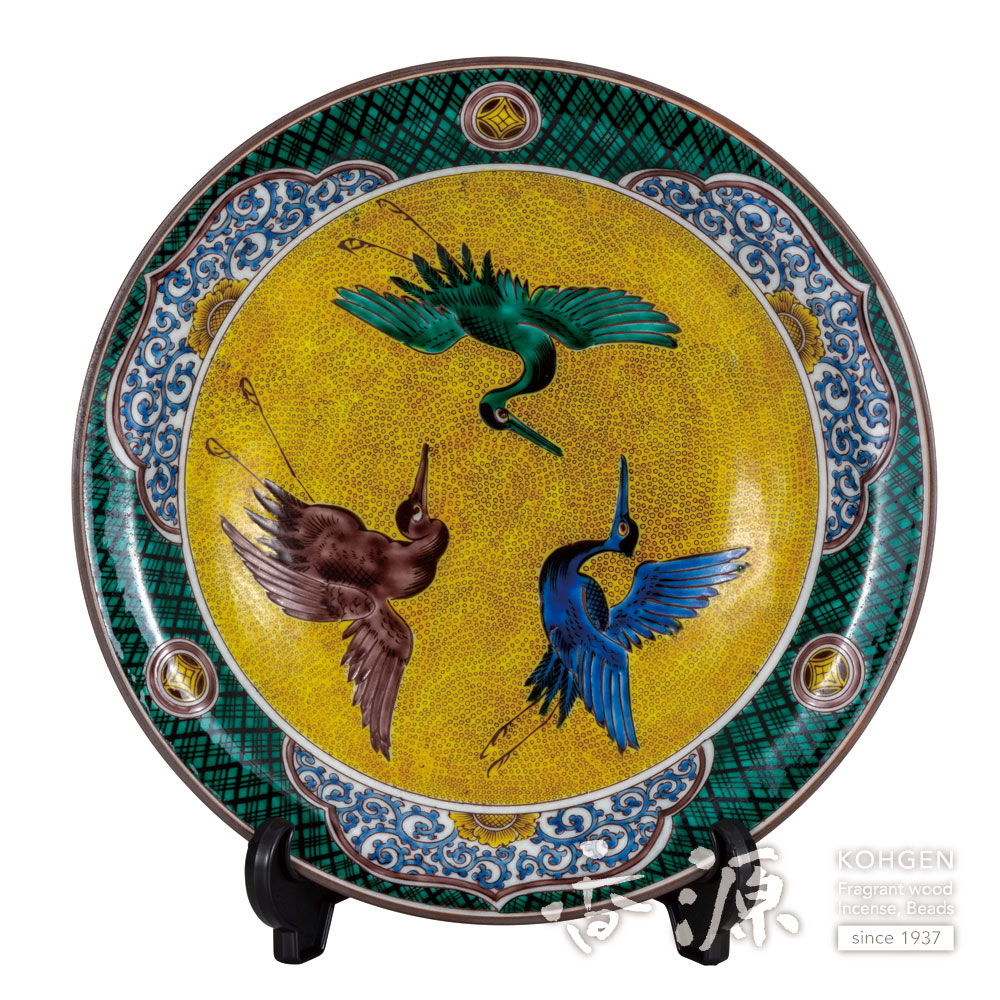 九谷焼 飾皿 38㌢ 【公式通販】