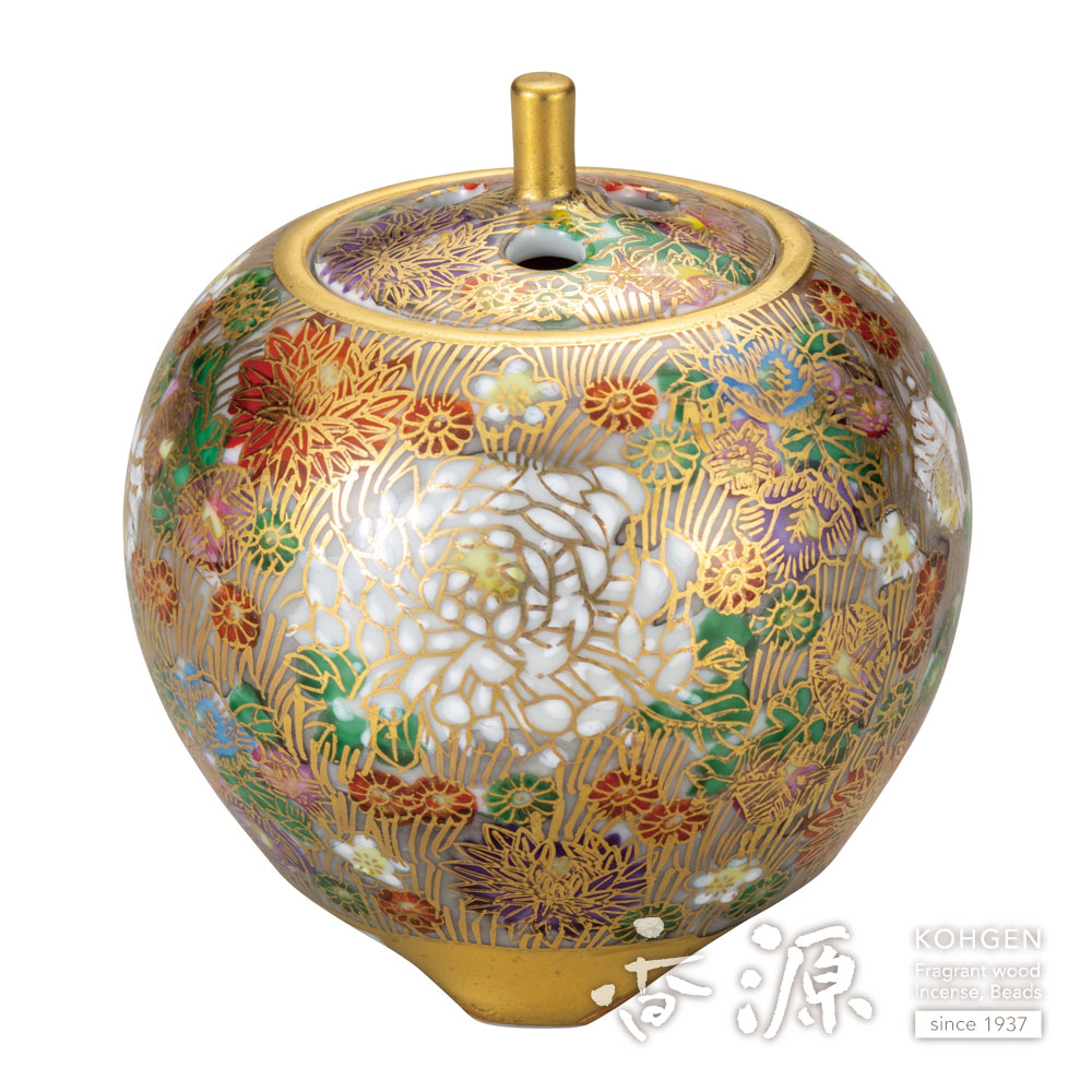 九谷焼香炉 九谷五彩鳳凰文 作家一点物香炉 【公式通販】