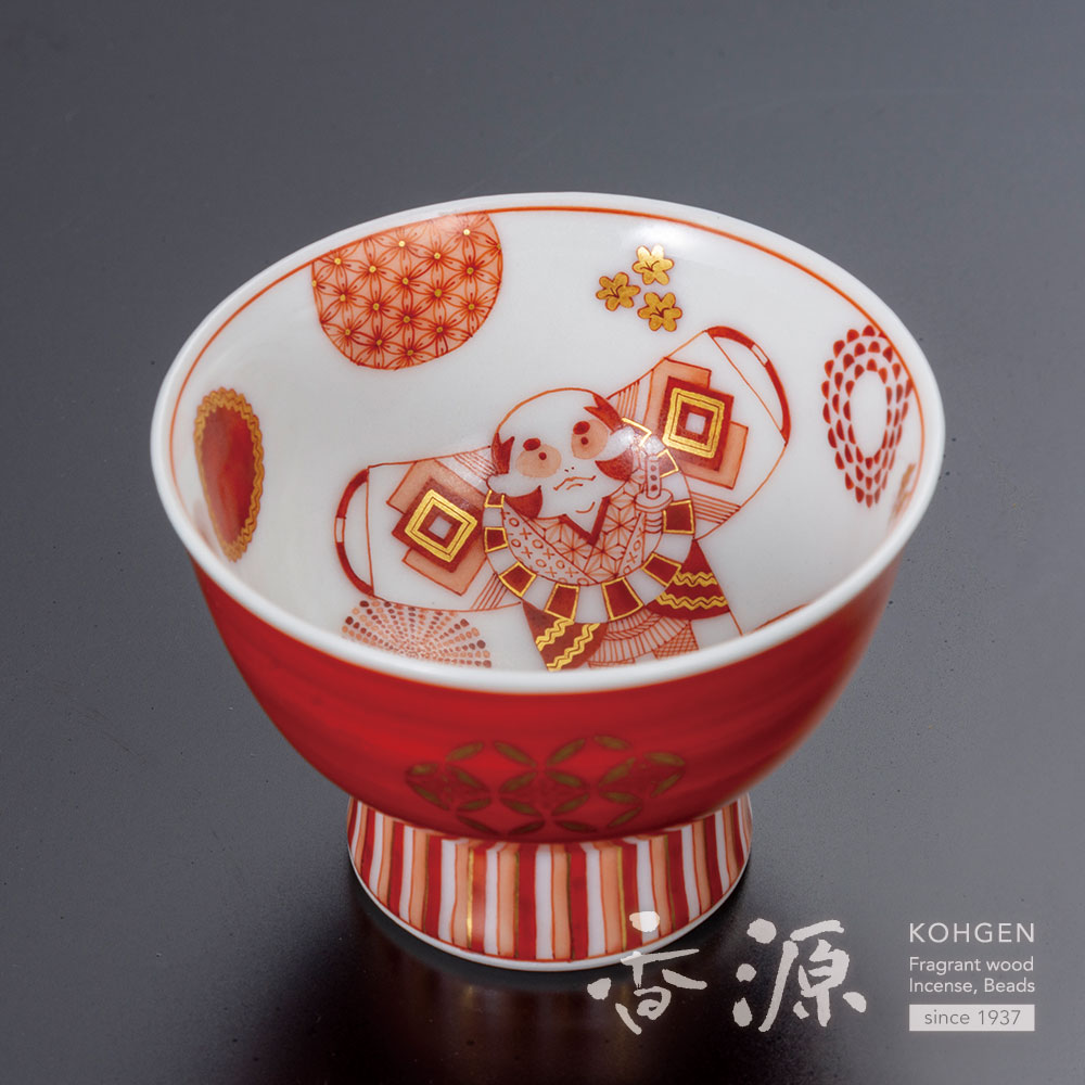 九谷焼 盃 赤絵奴凧 架谷庸子の通販 - お香専門店香源