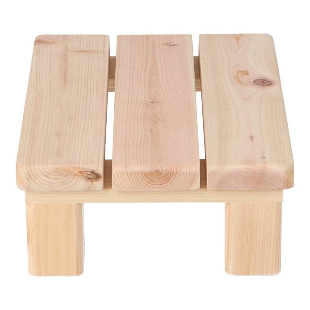LIFELEX 桧 踏み台 S 約39×27×12cm(S): 木材・建材・金物