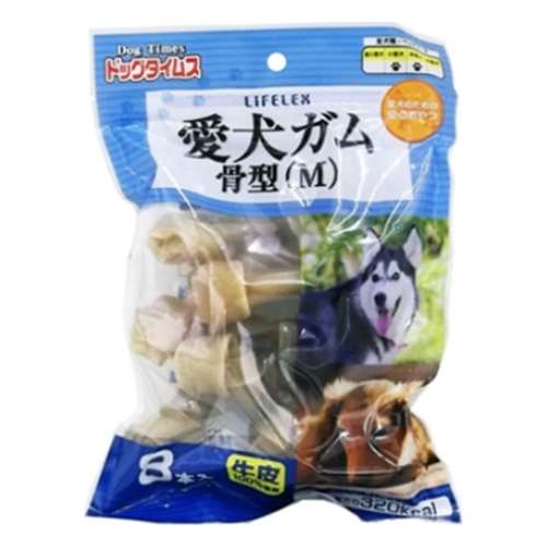 ドッグタイムス 愛犬ガム骨型M 8本入 KFY12－3870: ペット