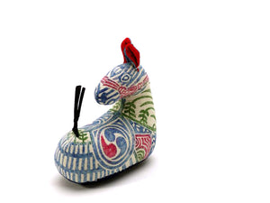 木版手染ぬいぐるみ / 午 うま / 真工藝 – 人形の鯉徳 オンラインショップ