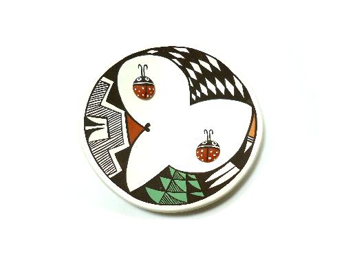 アメリカ・インディアンの陶器・壷 皿