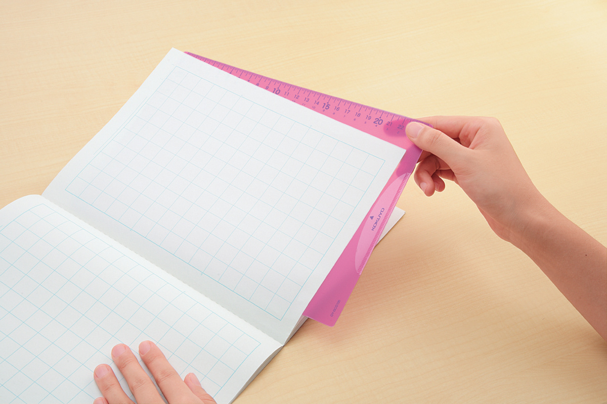 下敷きB5 定規機能 簡易クリップ 付 ピンク｜文具｜コクヨ