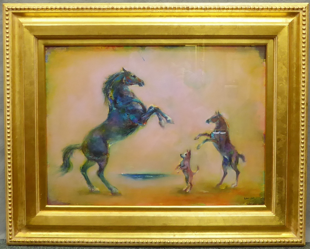 骨董 美術 掛け軸 八駿図 八馬古画 【公式通販】