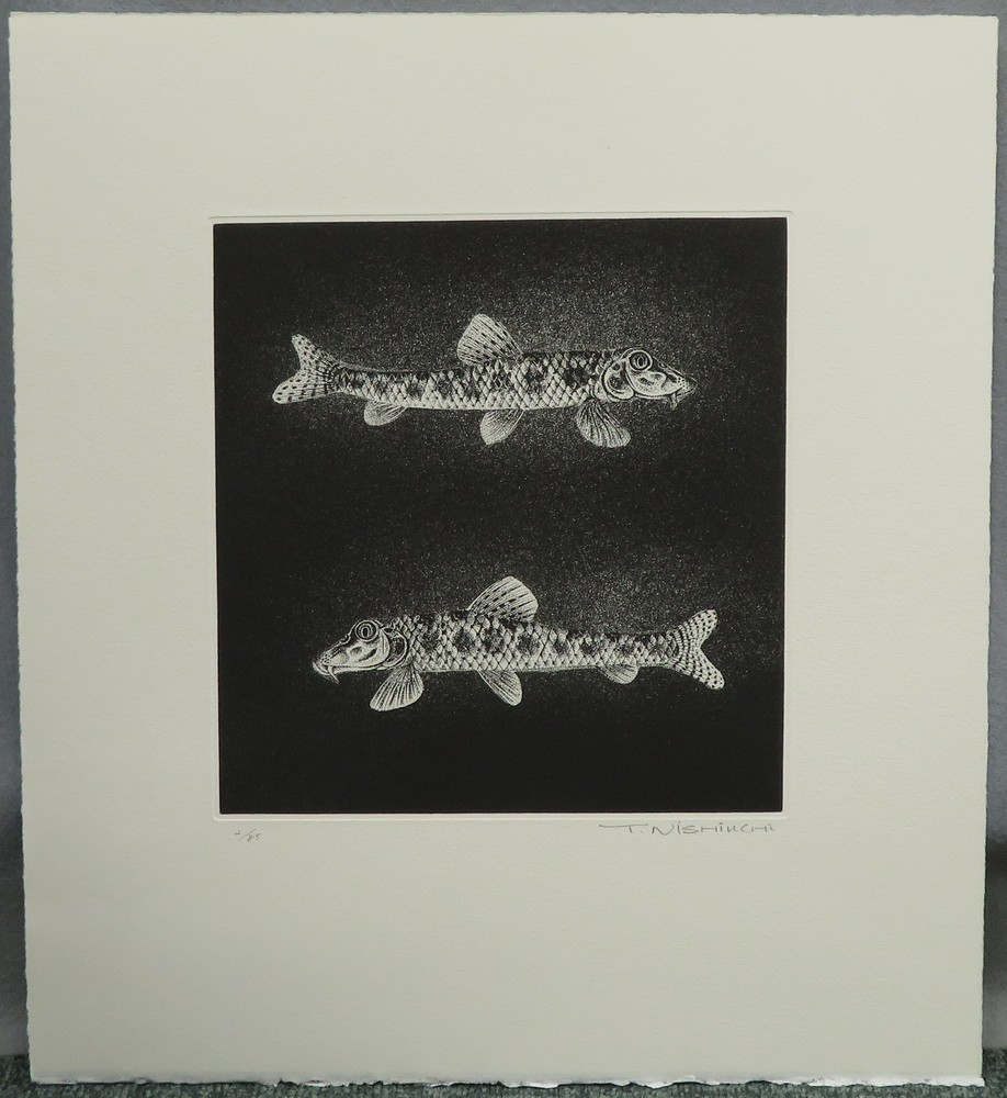 西内利夫 『琵琶湖の仲間たち』 [古美術こもれび] 骨董,掛軸,絵画の