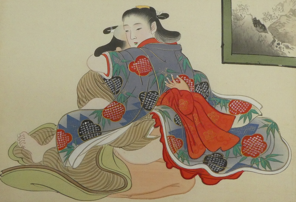 肉筆浮世絵（春画） 12図』 [古美術こもれび] 骨董,掛軸,絵画の買取と
