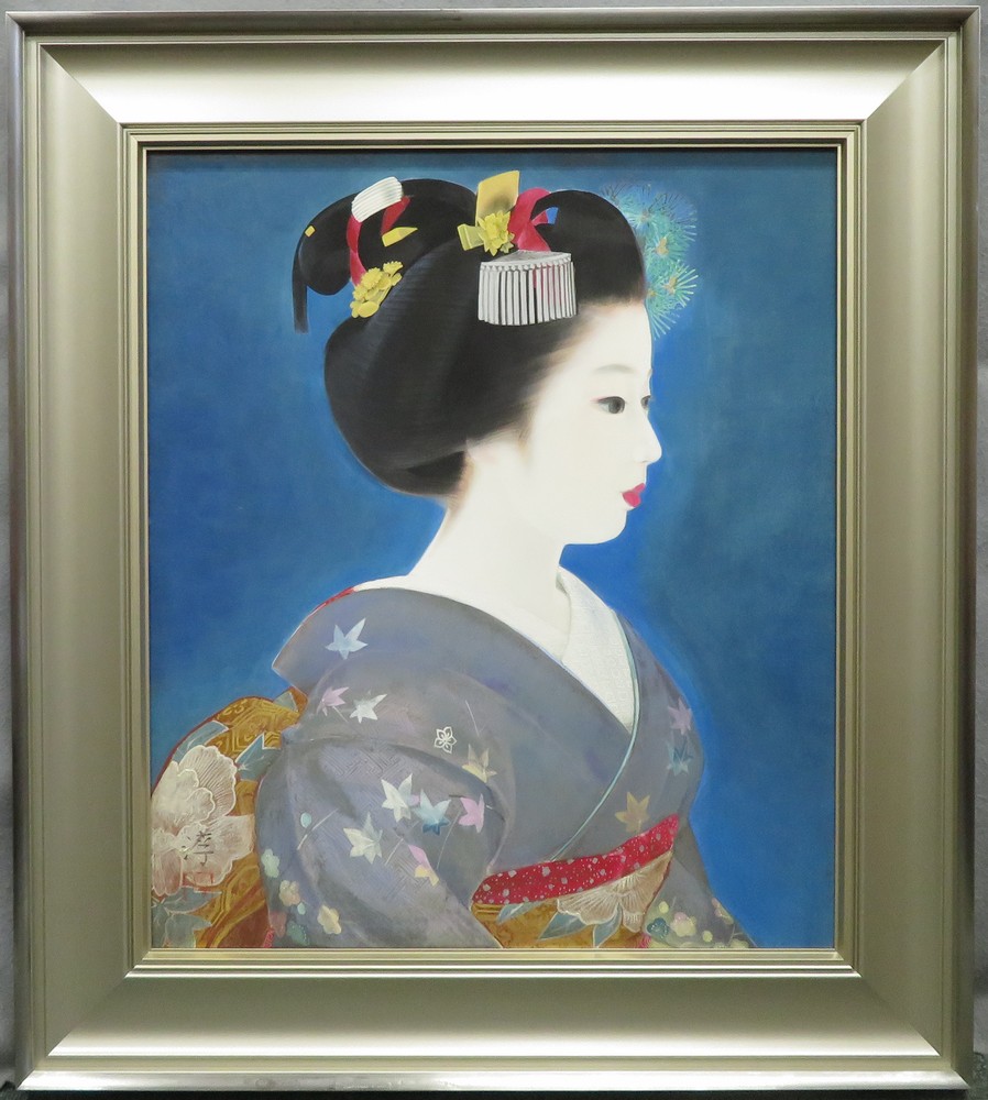 中尾淳 『舞妓』 [古美術こもれび] 骨董,掛軸,絵画の買取と販売,名古屋