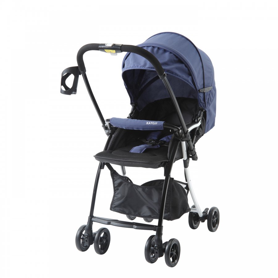 1ヶ月～3才まで乗れる両対面式ハイポジションベビーカー（ネイビー