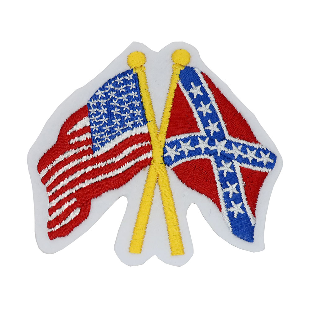 ワッペン 刺繍 アイロン パッチ アップリケ アメリカ 国旗 南軍旗