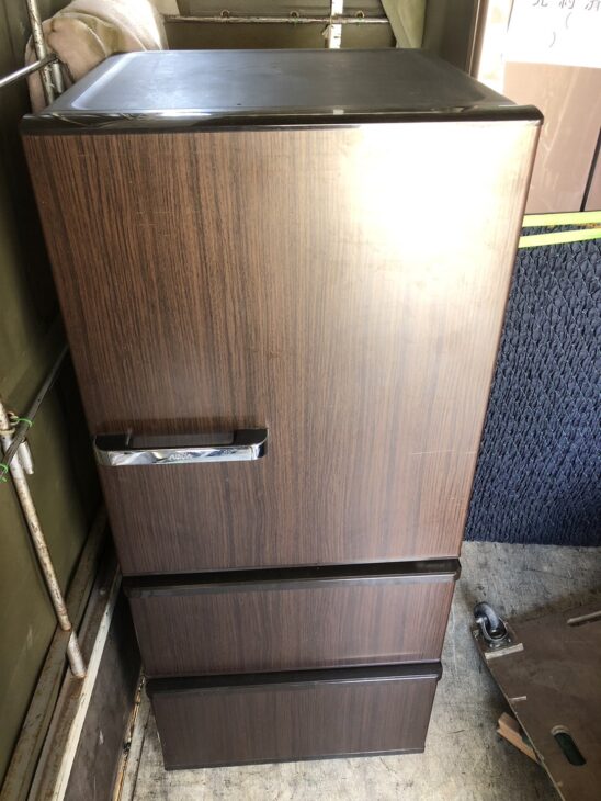 美品 20年製 238L 冷蔵庫 おしゃれ木目調 AQUA【地域限定配送無料