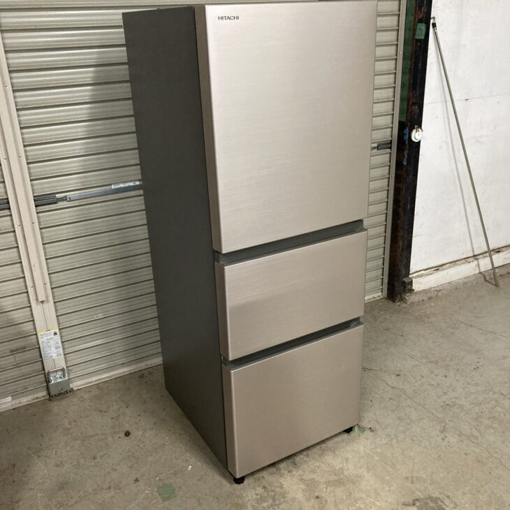 福岡県春日市で日立 265L 3ドア冷蔵庫 R-27RV(N)（2022年製）を出張