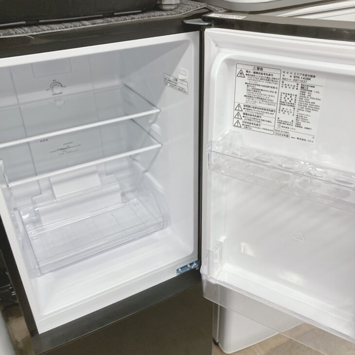 千葉県浦安市でニトリ 2ドア冷凍冷蔵庫 NTR-140BK 使用感少なめのため