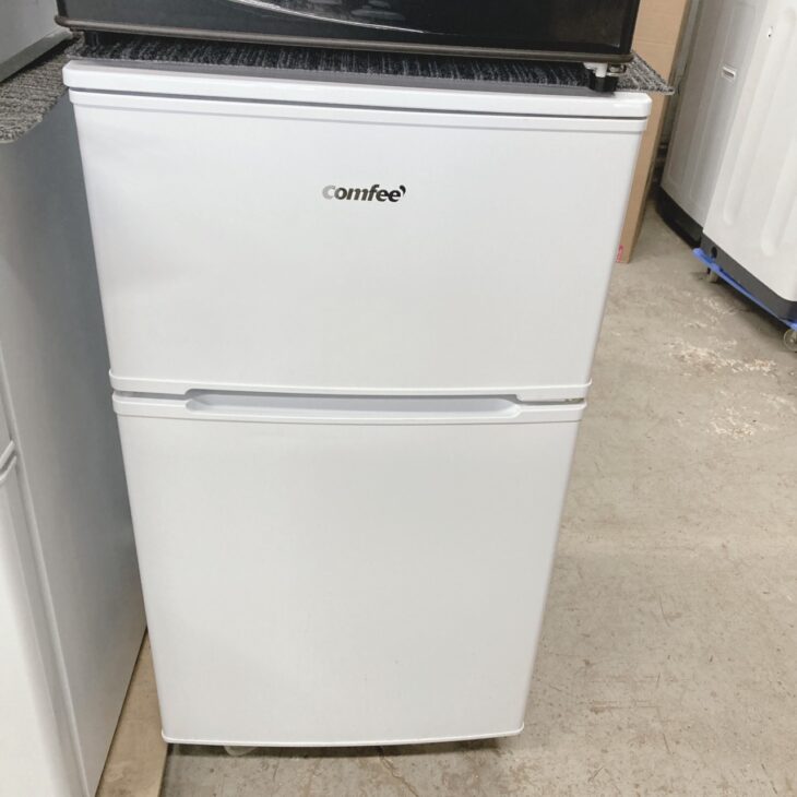 福岡県筑後市でComfee ノンフロン冷凍冷蔵庫 RCT90WH/E 2024年製を出張