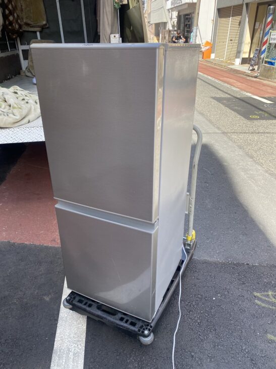 AQUA 2019年製2ドア冷蔵庫 AQR-13H（最高買取価格）川崎市へ出張です