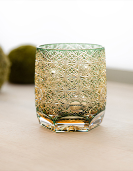 工芸ガラス ギアマン切子クリスタルガラス 皿 時代箱付 V R7069 工芸