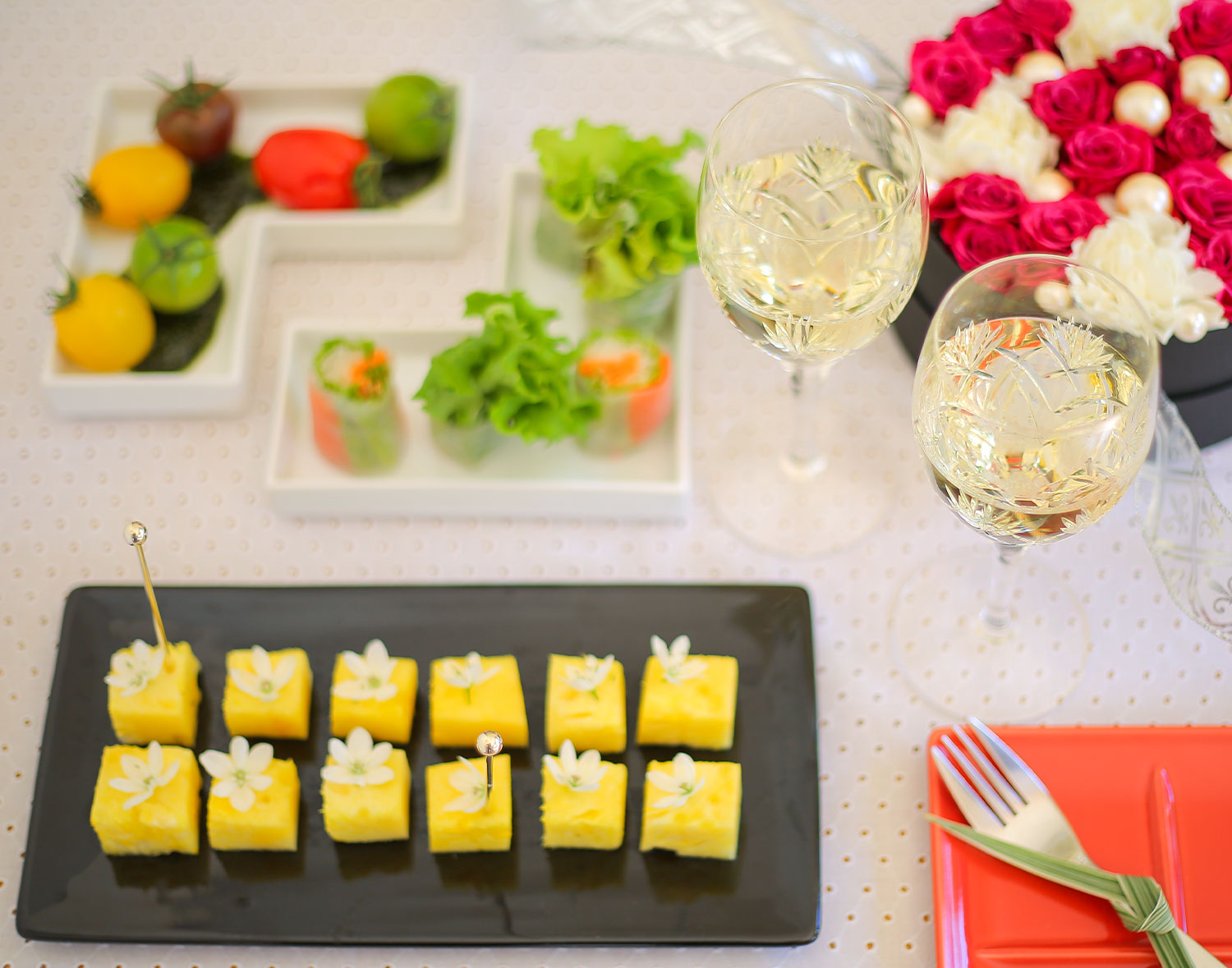 チェコスロバキア Bohemia Glass 四つ葉型クリスタルトレイ チェコ