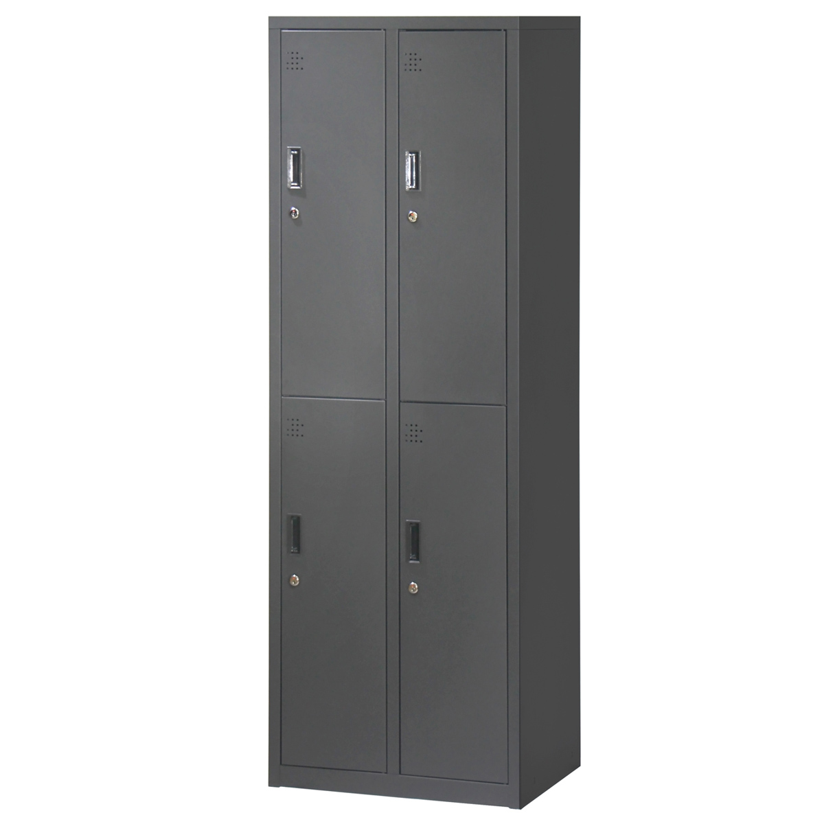 スマイル 2段4人用スチールロッカー 幅610 奥行515 高さ1790 SM-STLL4S