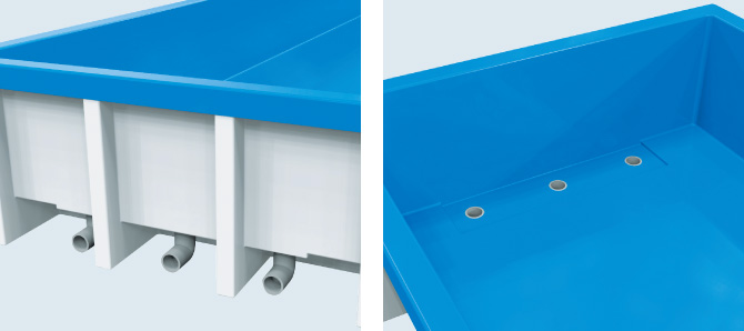 角型水槽大型タイプ TMK7400 | 株式会社カイスイマレン