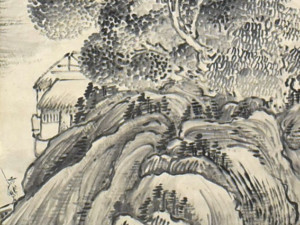 池大雅の掛軸 山水図 - 掛軸買取 古美術永澤