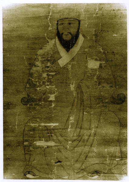 谢稚柳 人物図 掛け軸｜中堂｜中国人物画｜表装済み 谢稚柳 人物図